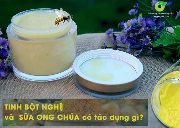 3 cách dùng tinh bột nghệ sữa ong chúa đẹp da, gọn dáng - Organica